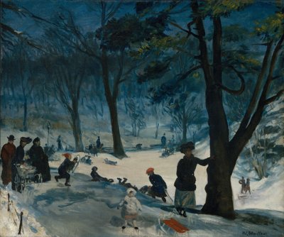 Central Park, Winter by William James Glackens